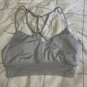 Alo lavish bra dove grey size M